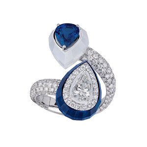18K White Gold Joyful Ring in Spinel